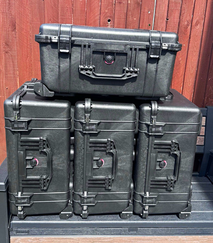 Peli case 1610 black - peli, wheeled
