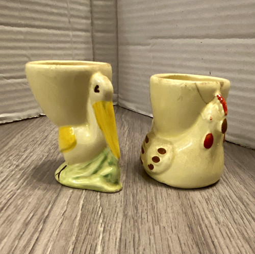 Vintage egg cups pelican - egg,